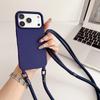 Чехол-ремешок для телефона из силикона для IPhone 17 Air 16 16E 15 14 Plus 11 Pro Max 13 12 Mini, конфетного цвета, мягкий ТПУ, задняя крышка