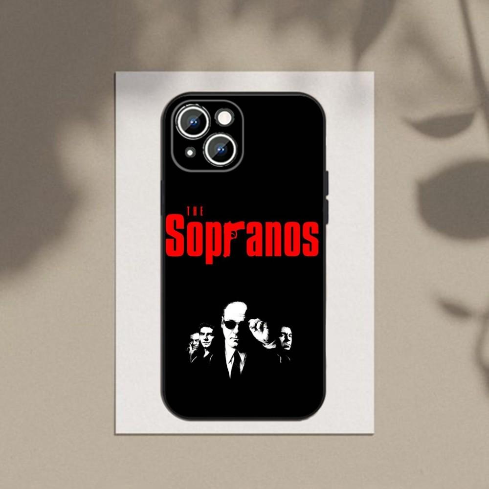 The S-Sopranos-S-TV Phone Case Phone Case For Apple iPhone 15,14,13,12,11,XS,XR,X,8,7,Pro,Max,Plus,mini Silicone Black Cover