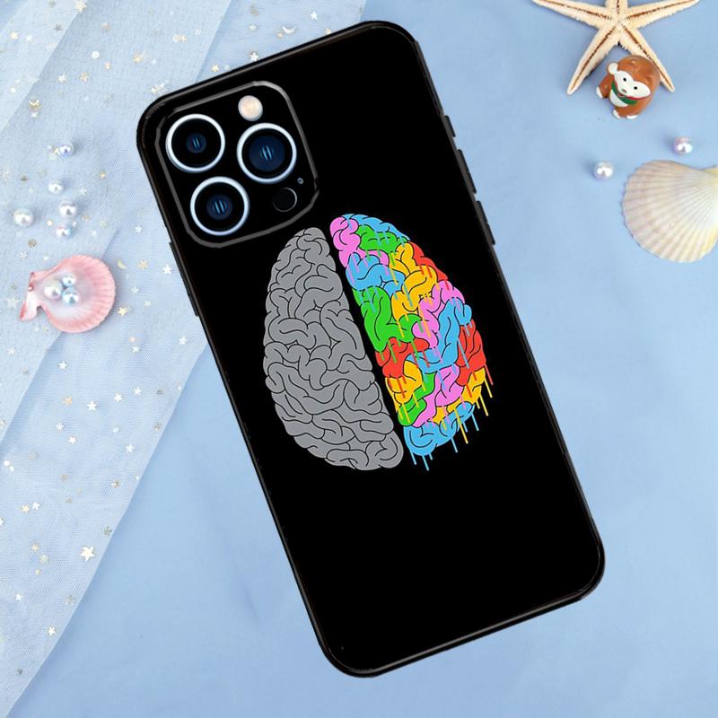 Чехол с рисунком мозга для iPhone 17 Pro Max 16 15 14 12 11 13 Pro Max Plus 12 13 Mini 16e 17 Air Задняя крышка