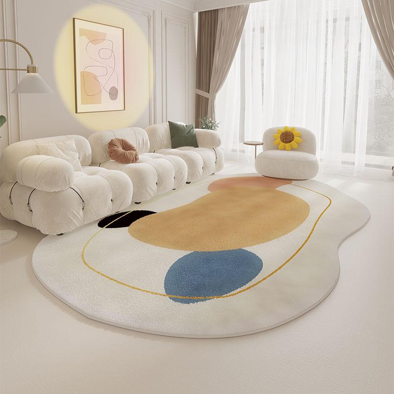 Неправильный ковер для гостиной, ковер для спальни, прикроватный ковер, ковер для журнального столика, бытовой, прочный и простой в уходе