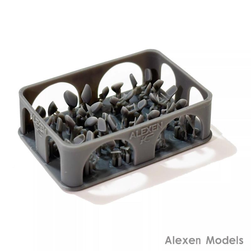 Alexen Models XDD001 20 пар Зеркала заднего вида автомобиля 3D Модернизированные детали для 1/64 JDM Авто Модель высокой точности Аксессуары для сборки