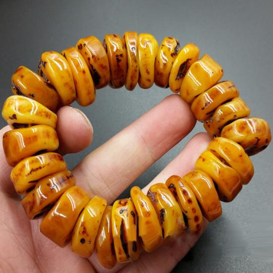 Beauty Earrings Fashion Natural Amber Beeswax Abacus Beaded Bracelet Hand Ornaments Accessory Gift