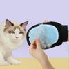 Перчатка для удаления шерсти кошки Электростатические щетинистые перчатки для питомцев для одежды Ковер Синий