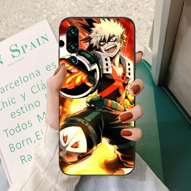 Чехол для телефона с изображением аниме «Мой герой Академии» для Huawei P50 P40 P30 Pro Lite P Smart 2021 2019 Magic 3, мягкий черный чехол для телефона
