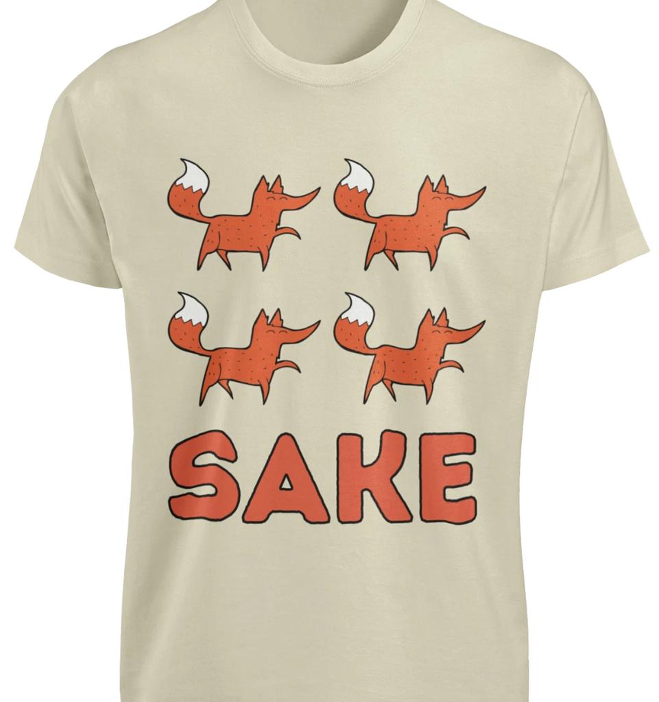 Four Fox Sake T-SHIRT S-3XL Funny Sarcastic Play On Words Text Graphic Novelty