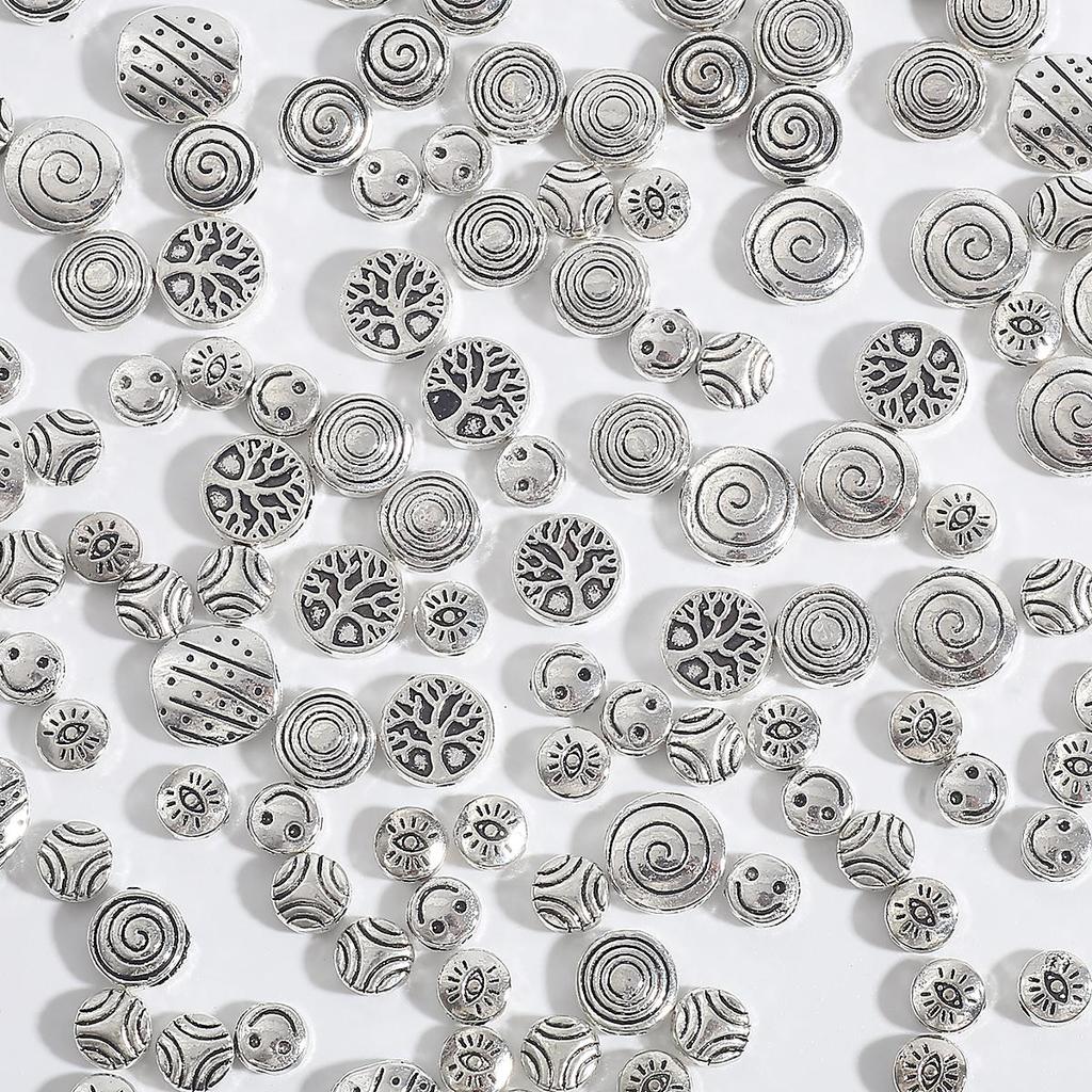 20-50 шт. смешанный стиль, тибетское серебро, антикварная свободная бусина-разделитель для бусин, соединители, фурнитура для изготовления ювелирных изделий своими руками