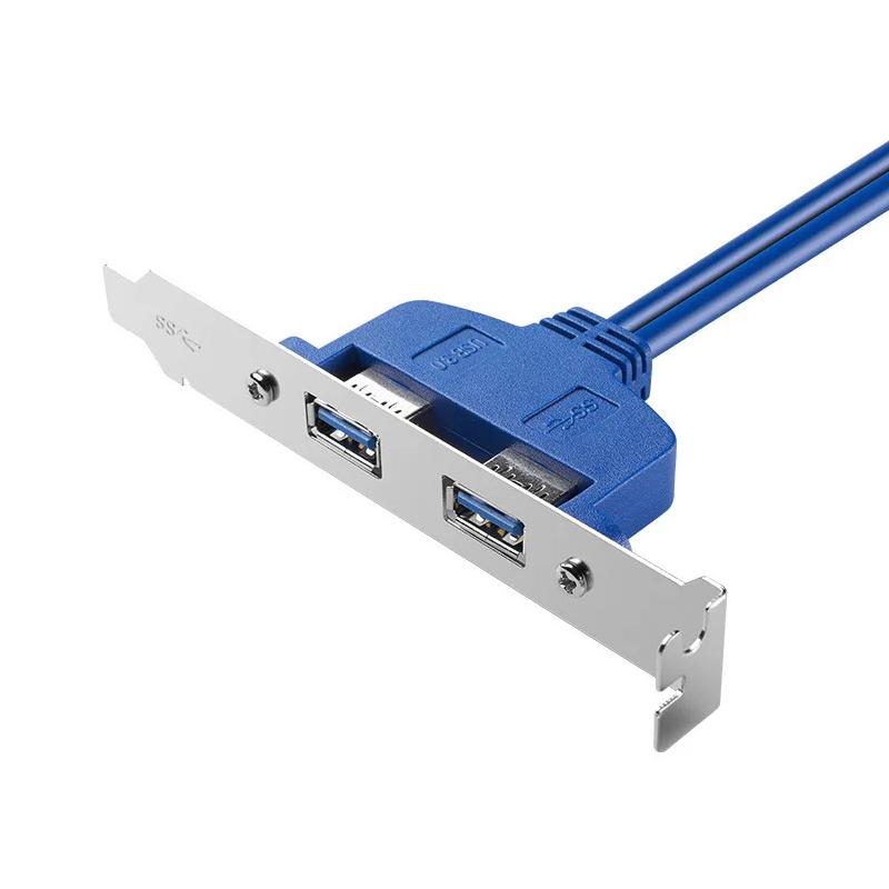 USB3.0 на 20PIN Задняя панель для материнской платы ПК с кабелем 50 см Конвертер USB Удлинительный кабель Адаптер для настольного компьютера