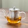 Heat-Resistant Glass Teapot with Stainless Steel Infuser