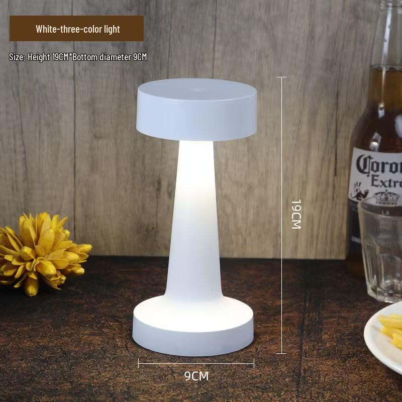 Retro LED Touch Table Lamp - USB Rechargeable for Bedside, Dining, Bar, and Desktop Atmosphere