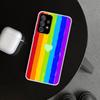 Радужный градиентный чехол-обложка с сердцем для Samsung Galaxy A12 A22 A32 A52 A72 A02S A51 A50S A31 A20S A10S Note 20 Ultra 10 Plus