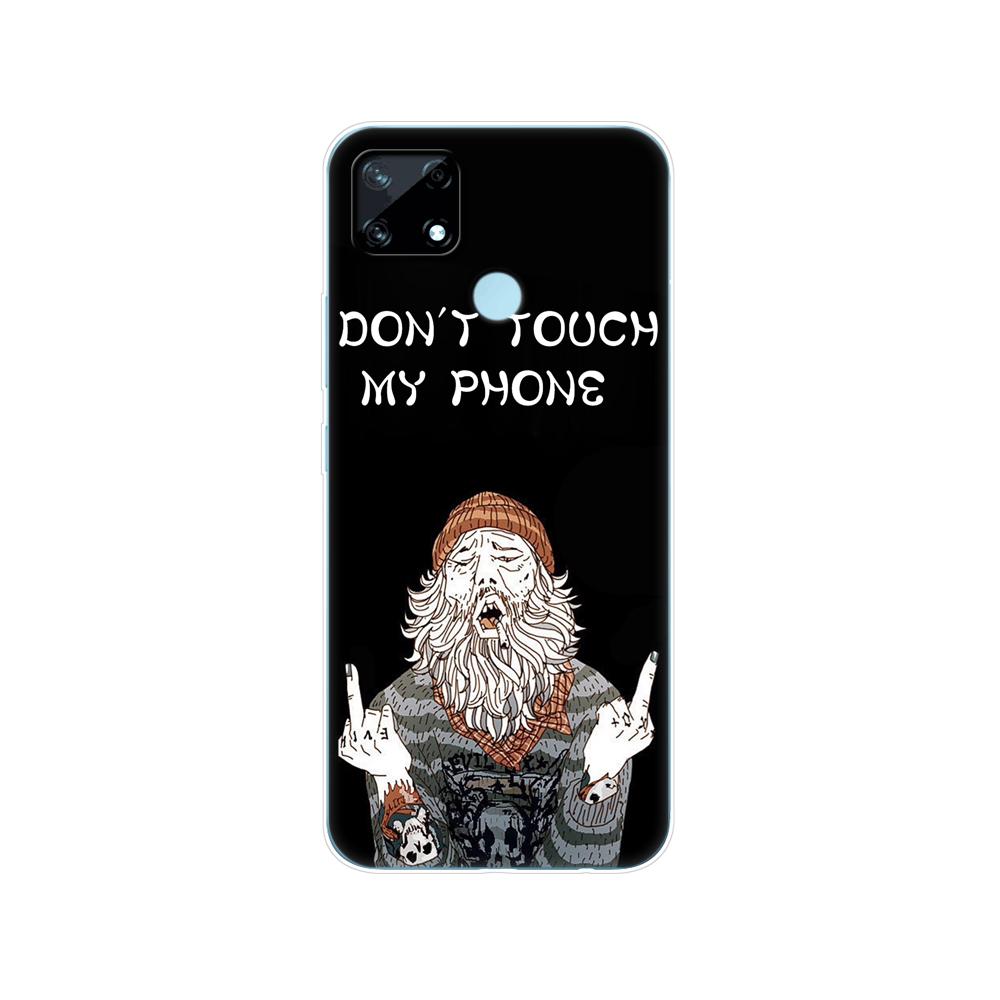 Для Realme C12 C25 C25S 7i Global Case задняя крышка телефона для Realme Narzo 20 30A, силиконовый мягкий защитный чехол из ТПУ, бампер