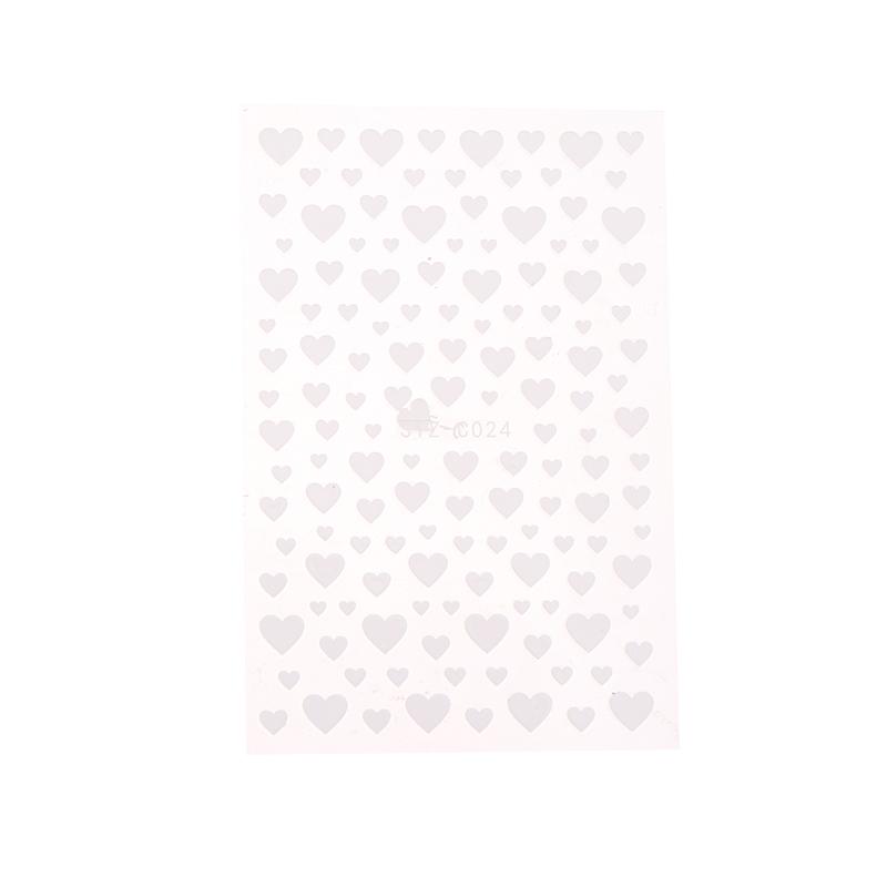 3D Black White Red Heart Villain Valentine'S Day Nail Art Stickers Nail Diy Colorful Nail Decals Nail Art Accessories