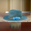 Шерстяная шляпа-панама Homburg Экзотическая шляпа для женщин и мужчин Фотореквизит в стиле вестерн для мужчин и женщин Унисекс Головной убор