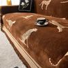 Chenille Slipcovers Leopard Animal Anti Cat Scratch Furniture Protector Bedspread Couch Towel Full Cover Blanket 3 Seater Sofa