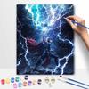 Disney Oil Painting DIY Digital Painting Thor With Lightning Hammer HandPainted Wall Art for Living Room or Entryway.