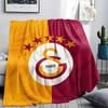 Galatasaray Printed Flannel Blanket, soft throw for bedroom sofa, washable, fan merchandise, great gift.