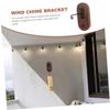 Ipetboom Polyphonic Wind Chime Wind Chime Bracket with Hummingbird Wind Chime Rack Door Hanging Wall Mounted Wood Stand, Hook, Holder, Hanger,
