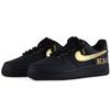 Nike Air Force 1 Покрытие Нескользящие Низкие Скейтбордические Кроссовки Унисекс Черный Золотой CW2288-001(Team55-SWOOSH)