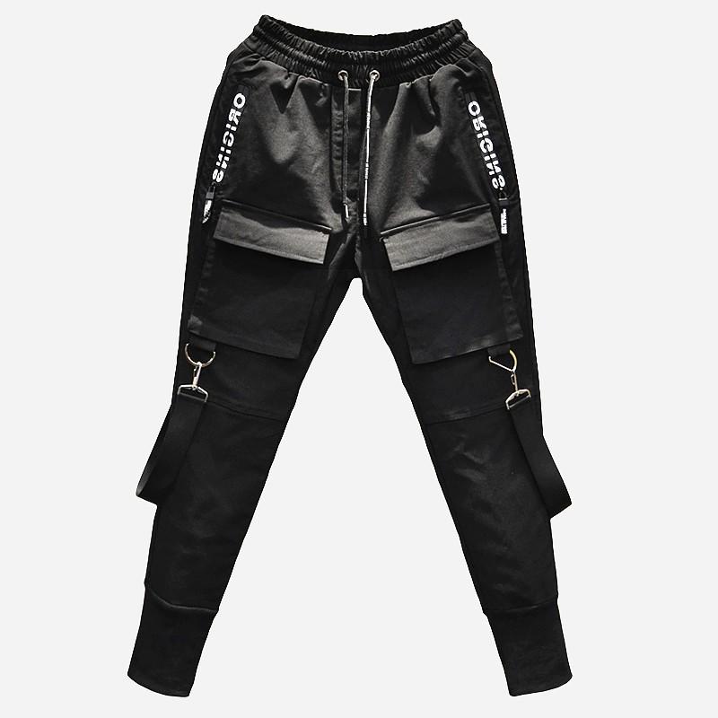 MAITA Мужские модные боковые карманы Спортивные спортивные брюки-карандаш Активные брюки Мужские лоскутные рваные спортивные штаны в стиле хип-хоп Брюки-карго Мужские брюки