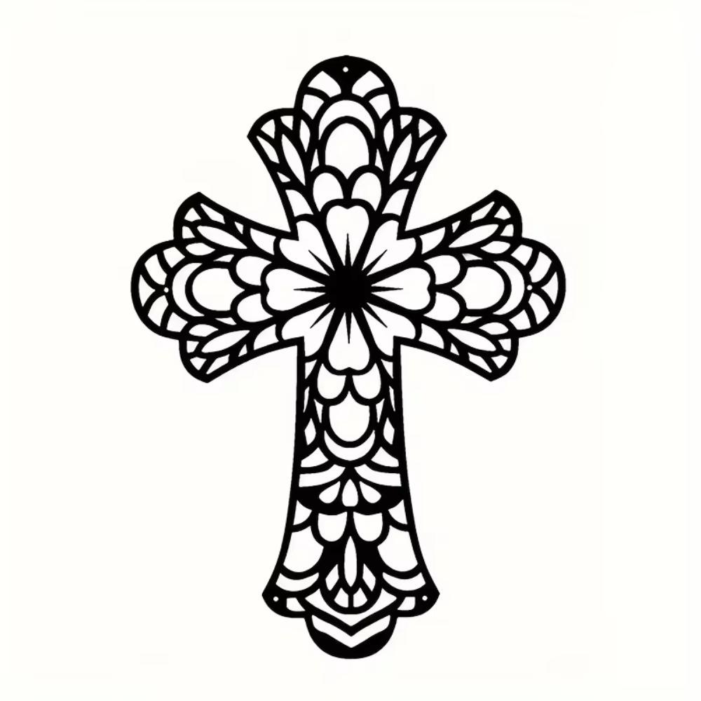 Креативные декоративные настенные украшения из металла - современные модные подвесные украшения. Красивые винтажные подвесные кресты для декора стен