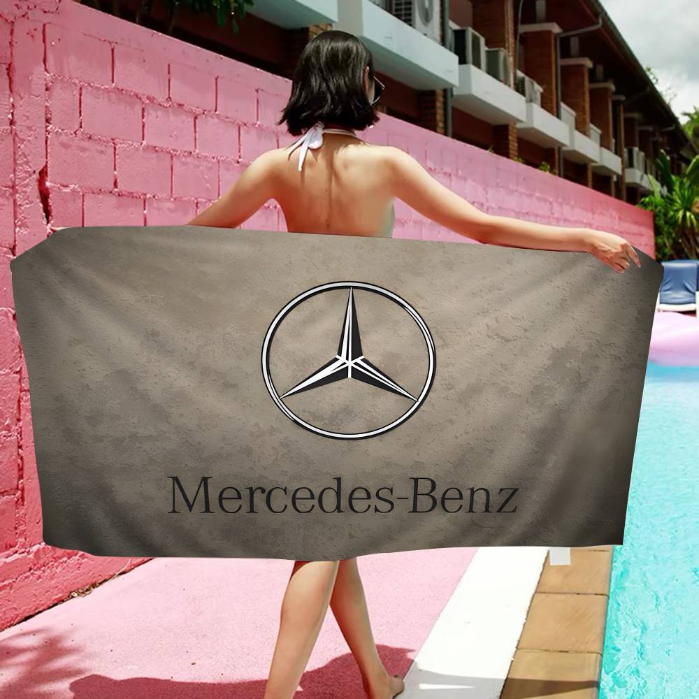 CQQ1 M-Mercedes-B-benz Big Microfiber Beach Towels Quick Dry Towel Sand Beach Towels Pool Towel for Travel Swim Pool Yoga