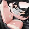 Подушки на сиденья автомобиля BYD Seagull - Дышащий хлопок и лен, Милый мультяшный стиль, Всесезонные, Удобные для женщин.