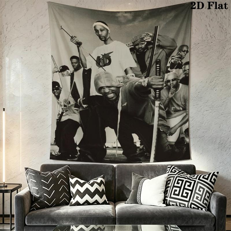 Tang Clan Wall Tapestry Aesthetic Wall Hanging Printed Fabric Blanket Decorative Tapestries for Bedroom Living Room Home Decor
