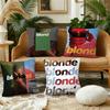 Singer FFrank Blonde cushion cover Pillow Case Plush Fabric Soft Double Sided Print Sofa Cushion Cover Throw Pillow Covers