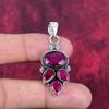 Ruby Pendant Gemstone Jewelry, 925 Solid Sterling Silver Handmade Pendant, Latest Design Jewelry