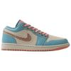 Jordan Air Jordan 1 Low Винтажные Баскетбольные Кроссовки Унисекс Бежевый Синий Розовый IM8120-464