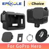 Silicone Sleeve Case for GoPro Hero 13 12 11 10 9 Battery Side Cover and Lens Caps & Lanyard for Go Pro Hero Protect Accessories