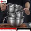 Смесительная миска из нержавеющей стали 304 с ручкой и шкалой для замешивания теста, выпечки и приготовления салатов