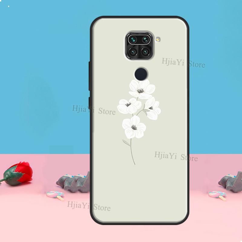 Минималистичный цветочный чехол для Redmi Note 8 9 10 11 12 Pro Plus 10S 11S 12S Чехол для Redmi 9C 10A 10C 12C Coque
