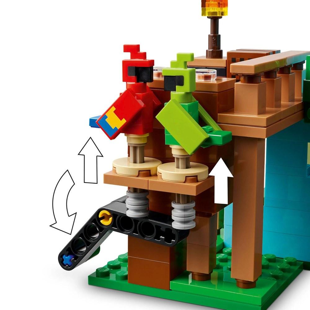 Конструктор LEGO Minecraft Домик для попугая Игровой набор Блоки Подарок на день рождения Дети 8-10 лет