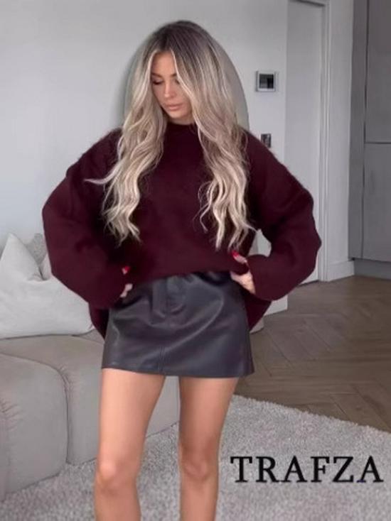 Women's Oversized Winter Blend Pullover Sweater - New Arrival