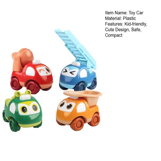 4 шт./набор Игрушки машинки с инерционным механизмом для малышей, Детские инерционные игрушечные машинки, Мини-самосвал