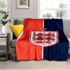 England Football Crest Printed Throws Blanket Soft Flannel Blankets for Couch Bed Gifts for Men Women Picnic blanket Christmas gifts