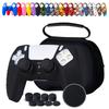 Чехол для контроллера JYXETOV PS5, бесплатная сумка для хранения, 8 кнопок, силикон, можно заряжать с помощью оригинального подходящего для печати рисунка + (27 вариантов), колпачок,