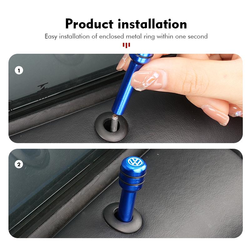 Car Door Lock Pin Knob Pull Security Insurance Accessories For Volkswagen VW Scirocco Passat Polo B5 B6 B7 CC Tiguan Sharan QN9