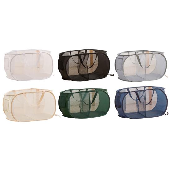 Современная многофункциональная сортировочная складная сетчатая корзина для белья, сумка-органайзер для одежды, принадлежности для ванной комнаты, органайзер для белья