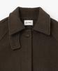MILLO WOMEN Wool Raglan Half Coat [Dark Brown]