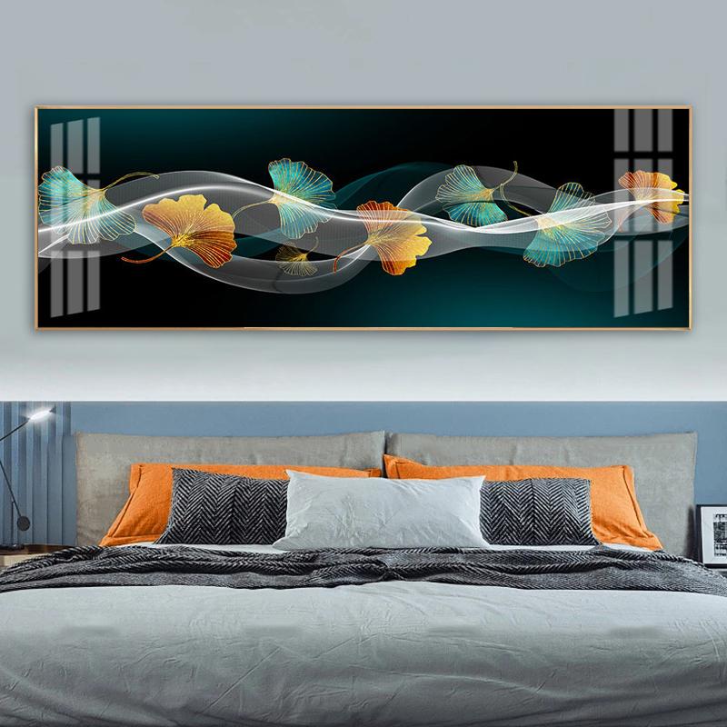 Картина с листьями гинкго, печать на холсте, плакаты на скандинавскую тему, настенные художественные фотографии для гостиной, современное абстрактное украшение для дома без рамки