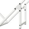 Firewood Rack White 60 x 25 x 60 cm Cold Rolled Steel