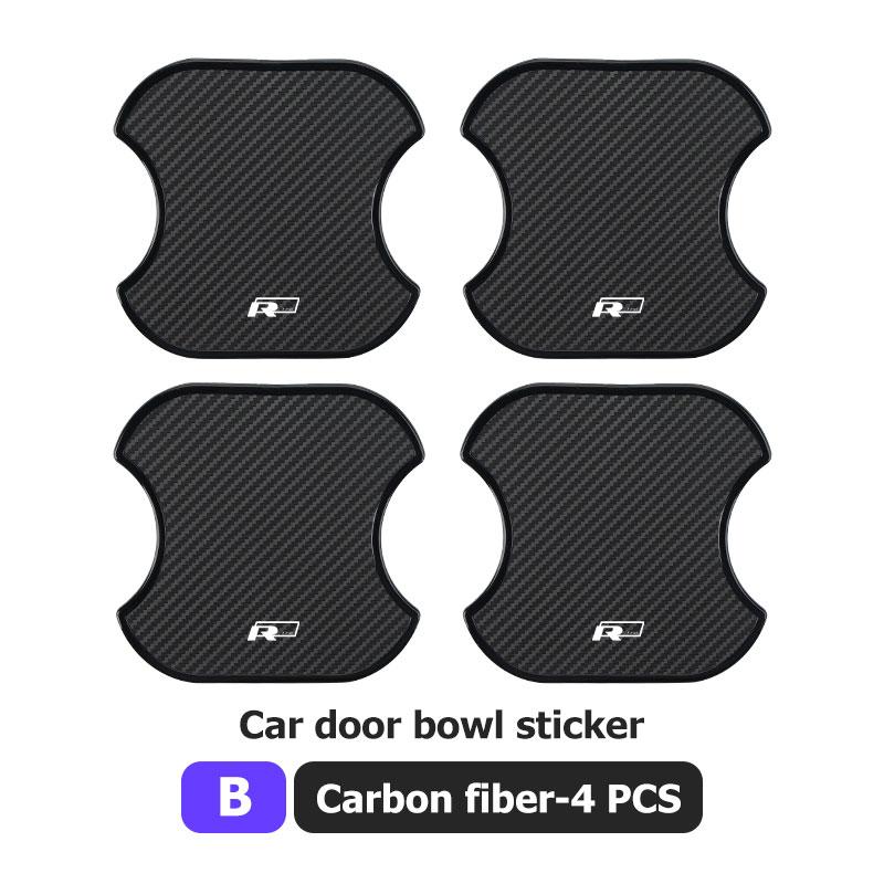 QEJMX1 Car Door Sticker Scratches Resistant Cover Auto Handle Protection Film Exterior Styling For Volkswagen VW Beetle CC B5 B6 B7 EOS