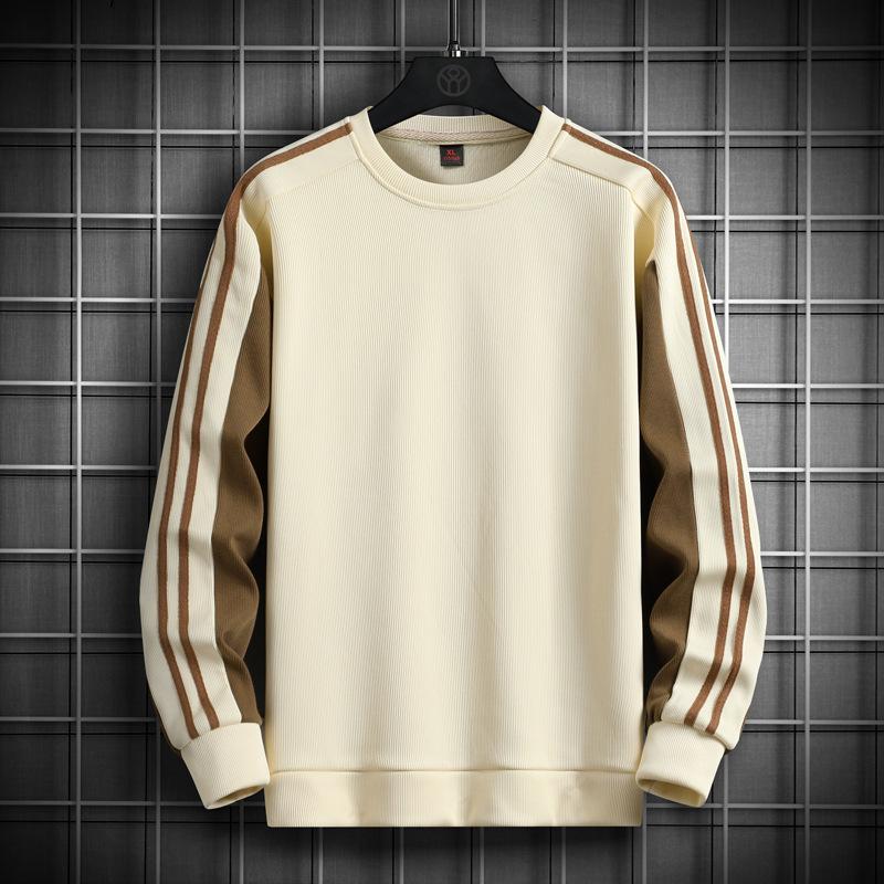 Men's Sweatshirt New Autumn New Versatile Long-sleeved T-shirt Pullover Round Neck Sweatshirt Men's Bottoming Shirt Large Size