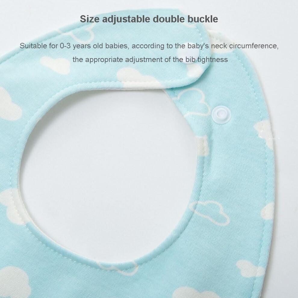 Oaygat 6-Pack Baby Bandana Dribble Bibs Cotton Teething Bibs Infant Feeding Bibs Soft and Absorbent Bids with Adjustable Snaps Waterproof Drool Bibs