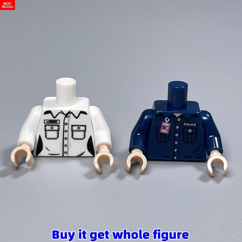 MOC Кубики Профессия 4см Фигурка Туловище художник бариста Мальчик девочка волшебник Строительные Блоки Собирает Детские Игрушки