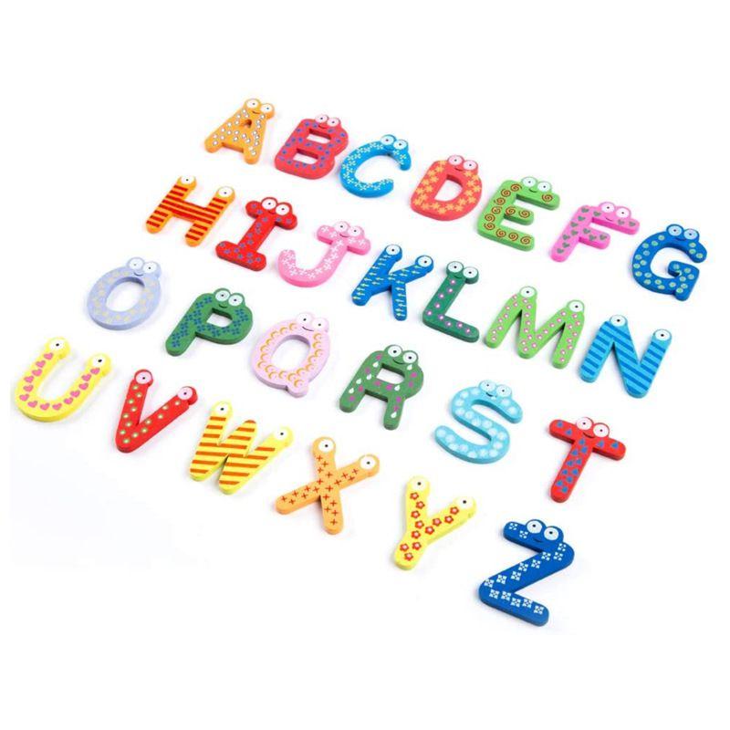 Safe Smooth 26 English Letters Refrigerator Magnet For Kids Education