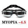 Swimming Goggles Myopia Earplug Anti Fog Silicone Swim Pool Glasses Men Women Eyewear Summer Water Ear Plug Diving Glasses