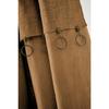 Rideau ajustable + 8 anneaux pince "Sixtine" 140 x 270 cm l'Effet Papillon - Sixtine Camel - 1 Panneau ajustable 140 x 270 cm